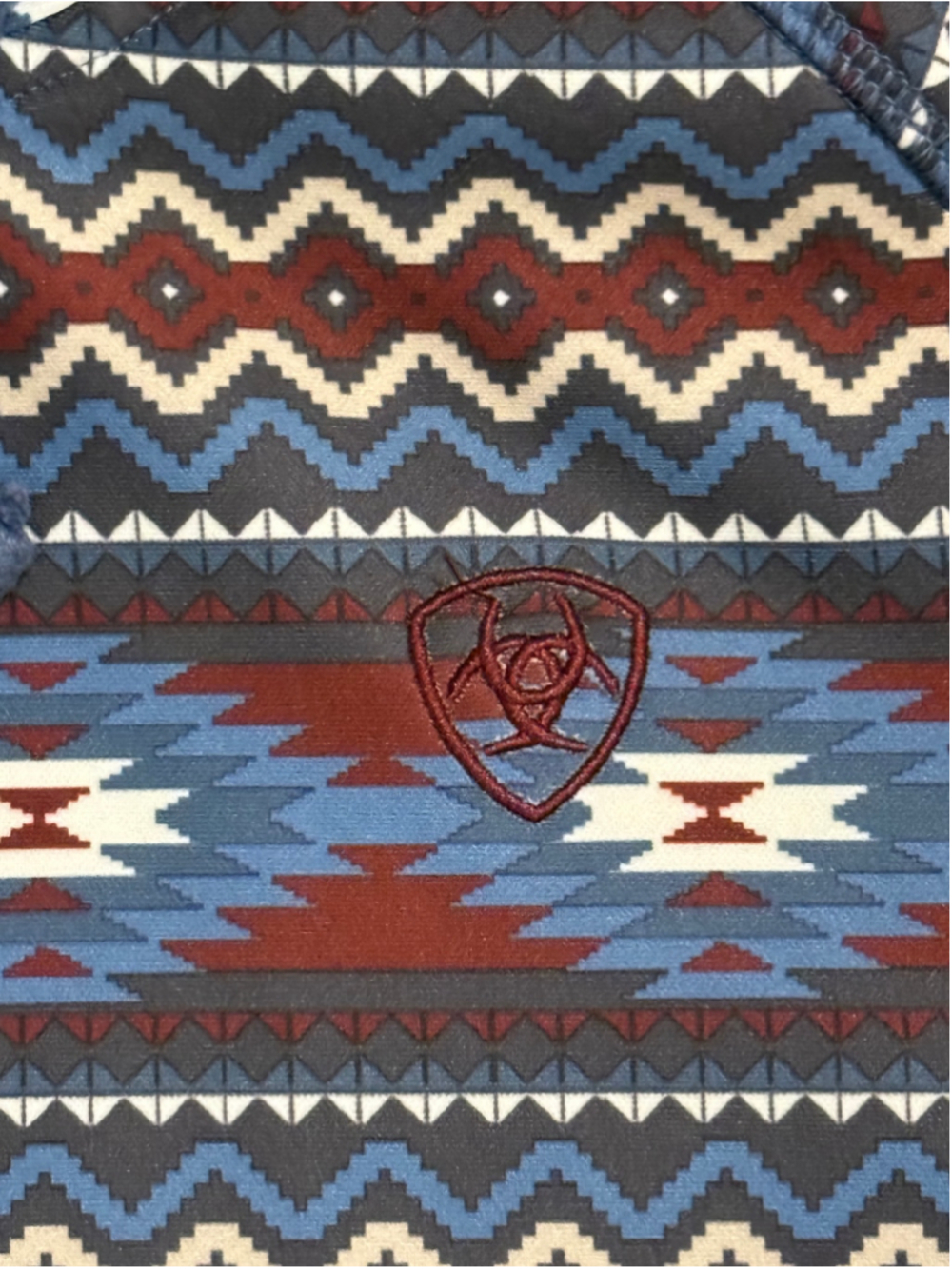 Ariat Women's Cold Series Aztec Southwestern Pullover Hoodie Fleece Lined Size M - Picture 7 of 9